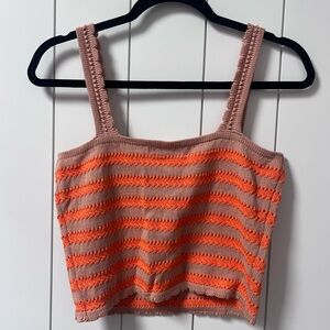 Flat White by Anthropologie Striped Knit Top